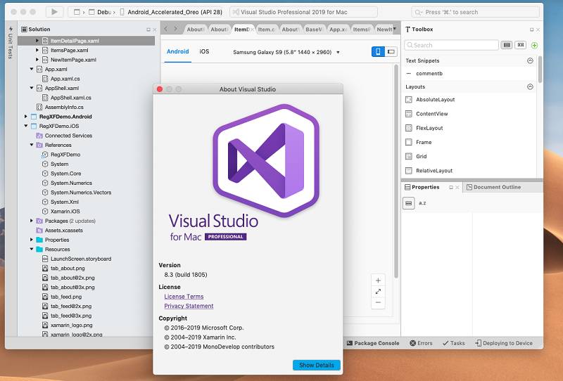 Microsoft udgiver visual studio for mac